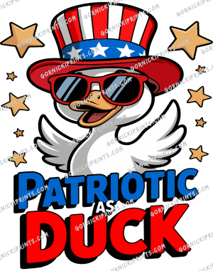 Patriotic As Duck T-shirt